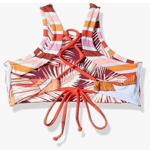 Maaji Girls' High Neck with Lace Up‎ Back Bikini Swimsuit